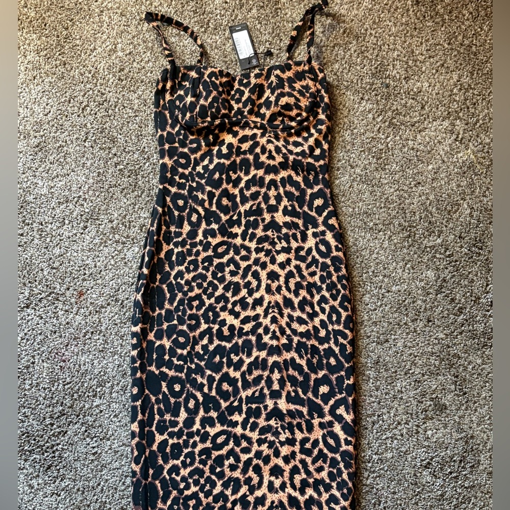 PrettyLittleThing Leopard Print Dress